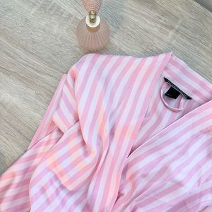 Victoria Secret Signature Stripe Satin Robe